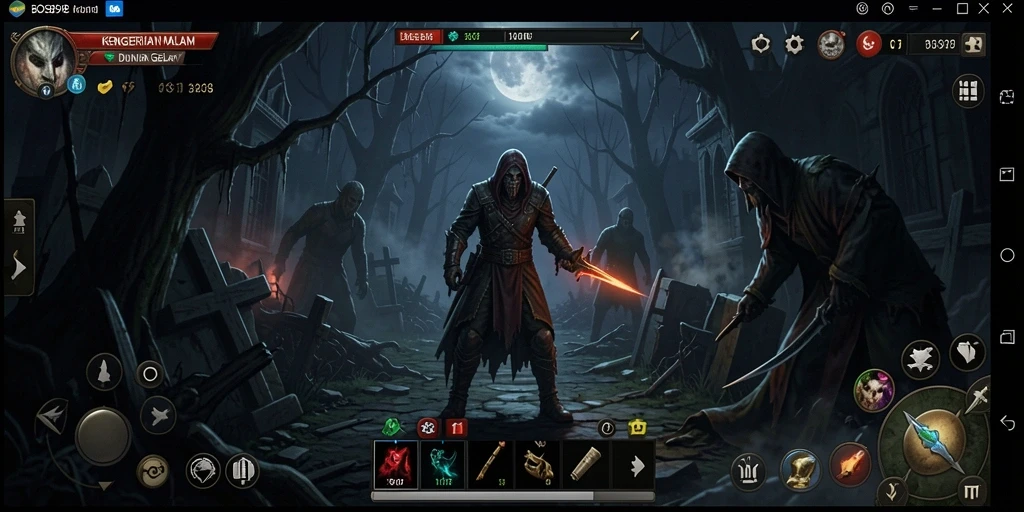 Screenshot dari gameplay menegangkan dalam BOS898 yang menguji keberanian pemain.