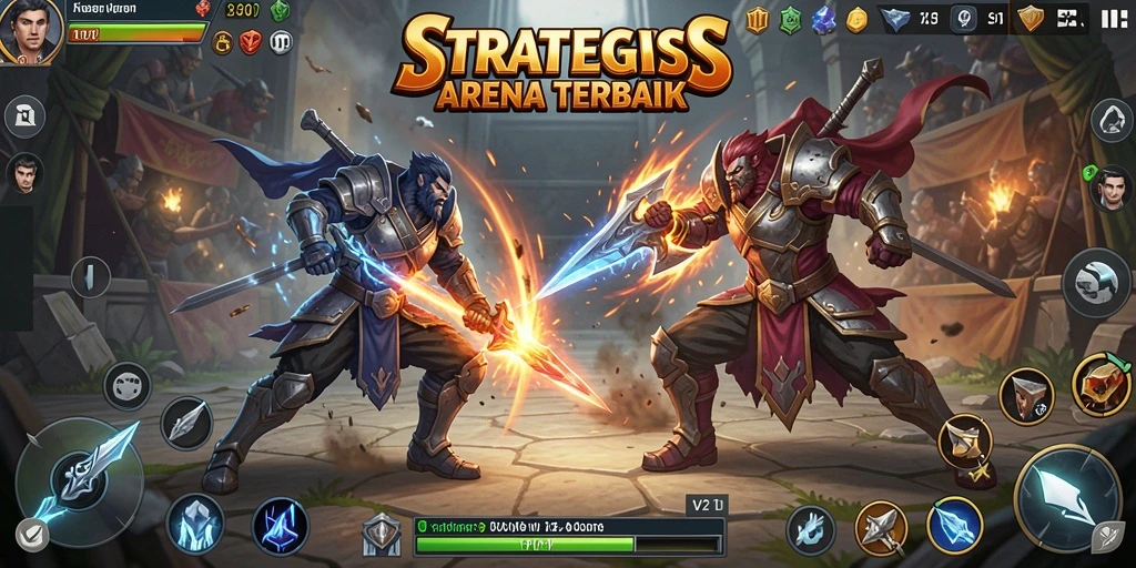 Tangkapan layar V21 menampilkan aksi seru dalam gameplay MOBA.