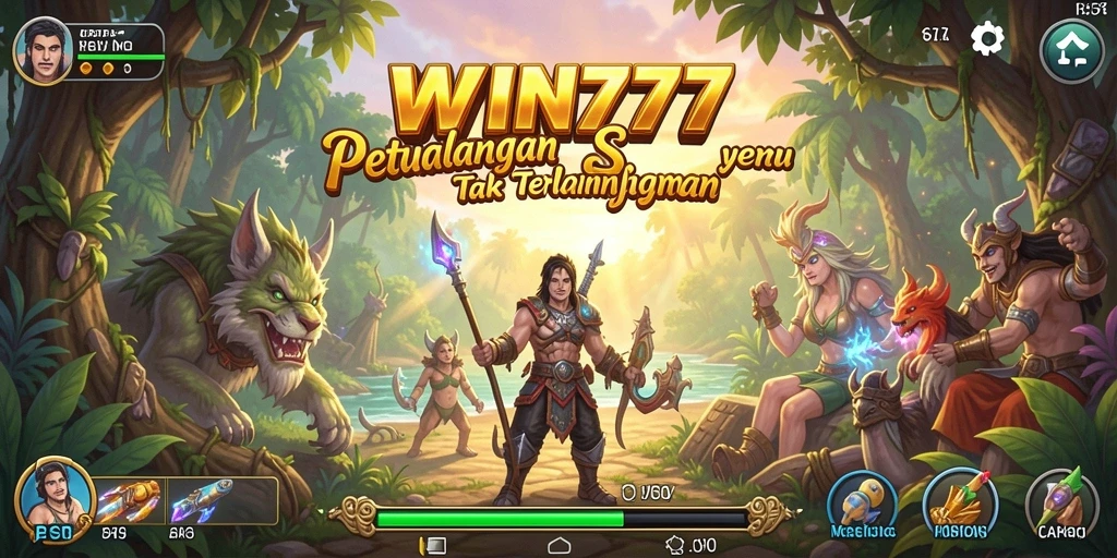 Screenshot gameplay WIN777 menampilkan aksi petualangan yang mendebarkan.